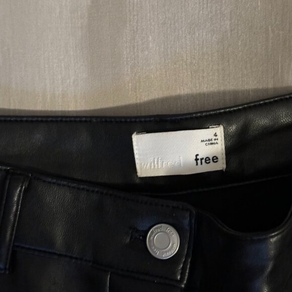 Free People Faux Leather Cargo Pants - Picture 3 of 3